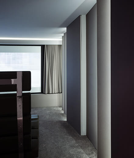 Akoestische stof (SOFTTOUCH) Akoestisch stof (SOFTTOUCH) in de thuisbioscoop